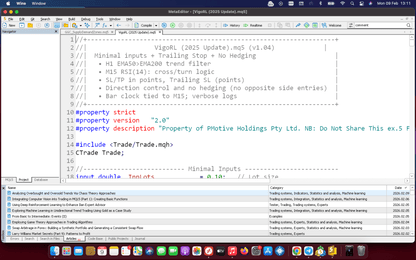 Premium EA Development – Full Strategy Automation with Source Code & Support - PMotive
