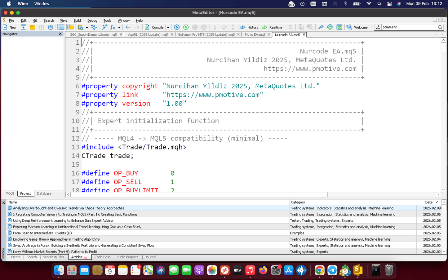 Premium EA Development – Full Strategy Automation with Source Code & Support - PMotive