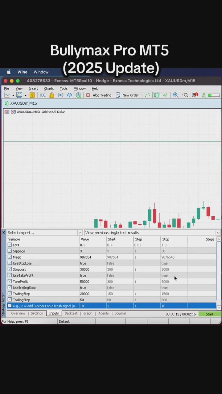 Bullymax Pro Gold Edition for MetaTrader 5 (MT5) - PMotive