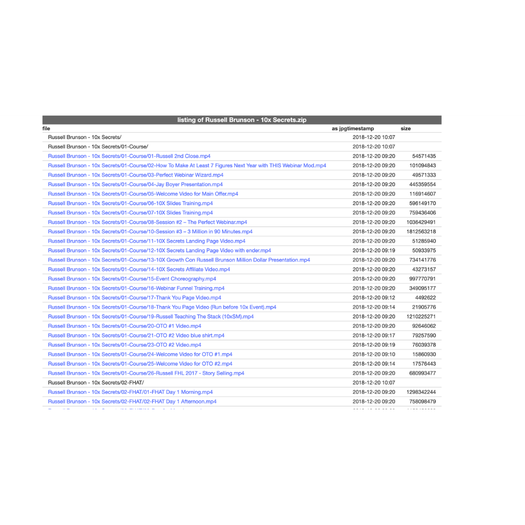 Russell Brunson 10x Secrets Full Course - PMotive